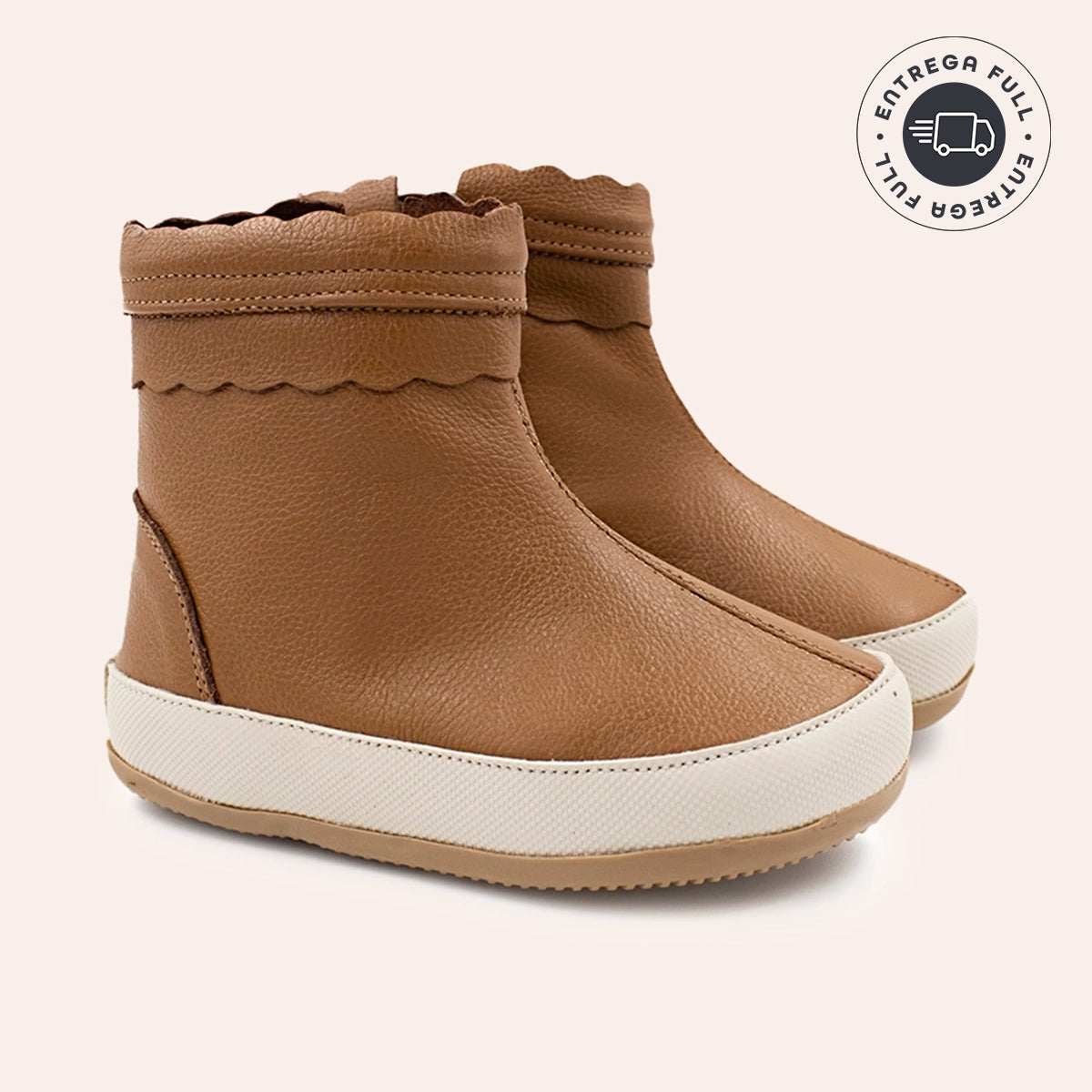 Bota Infantil Feminina Bruna - Cappuccino