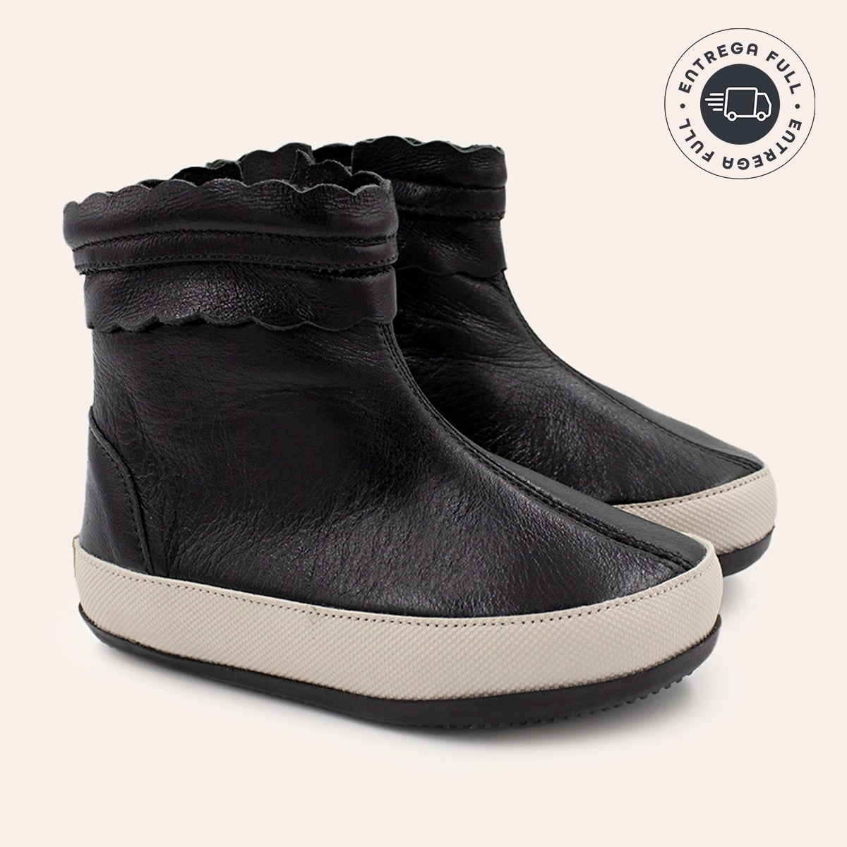 Bota Infantil Feminina Bruna - Preta
