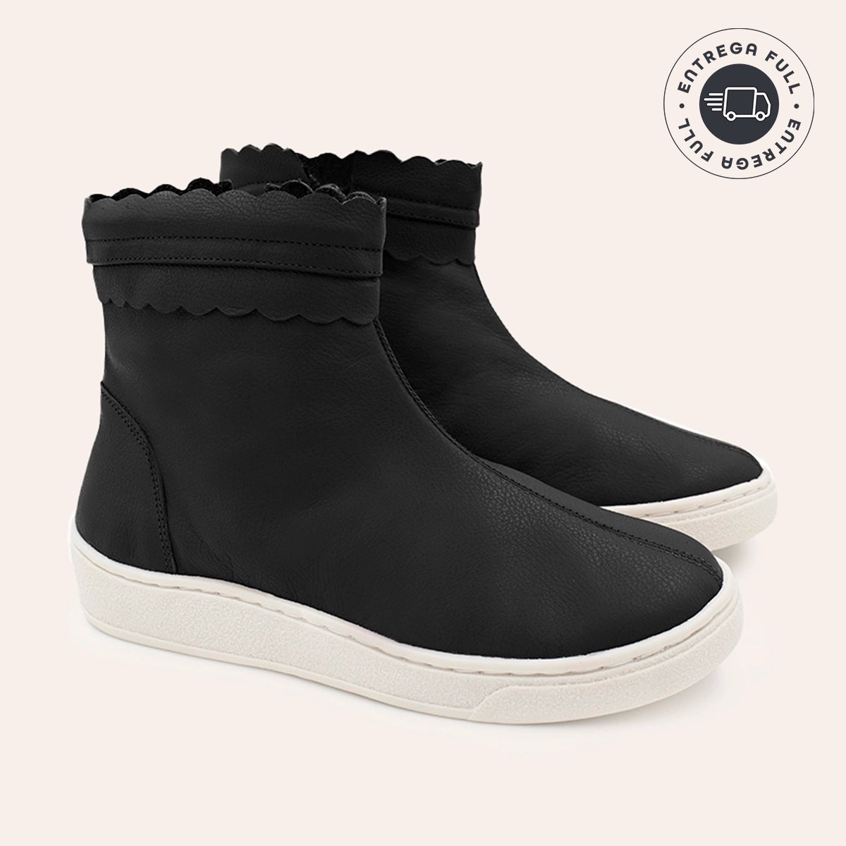 Bota Junior Feminina Bruna - Preto