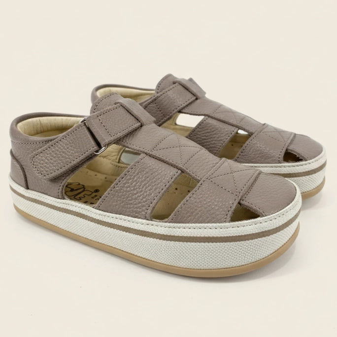 Sandália Infantil Masculina Caetano - Taupe