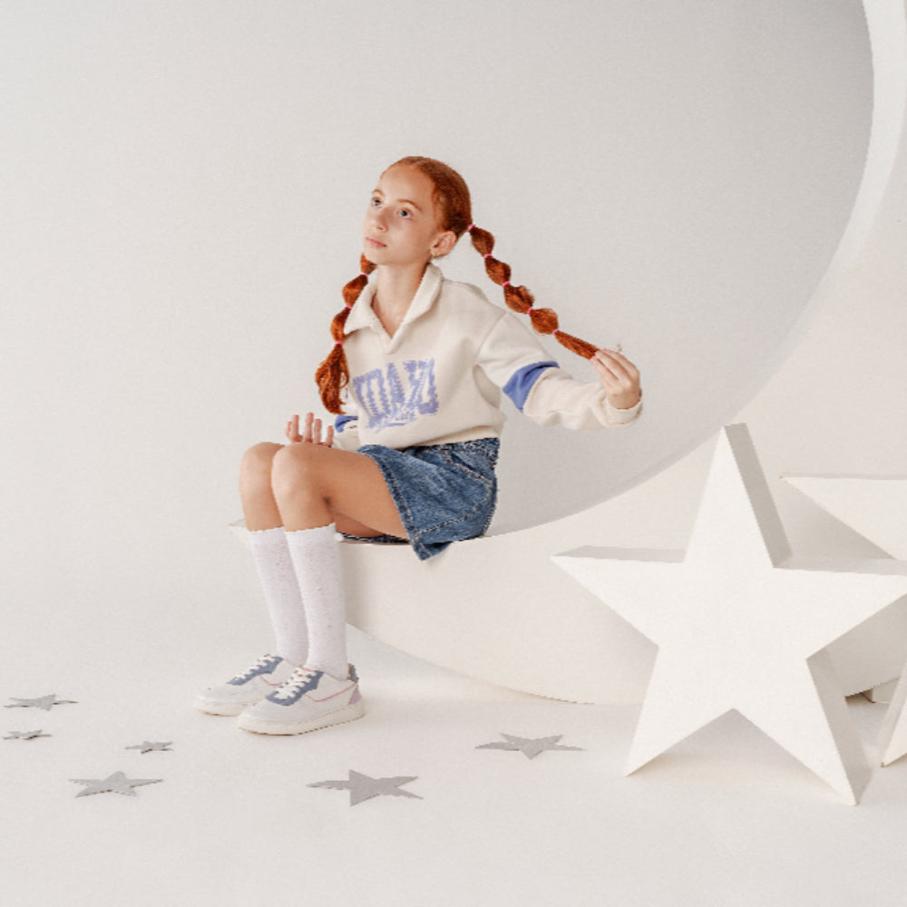 Meia Infantil Pom Pom Branca