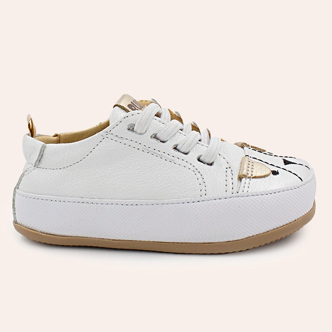 Manuela Baby - Perolado Branco/ Ouro Velho