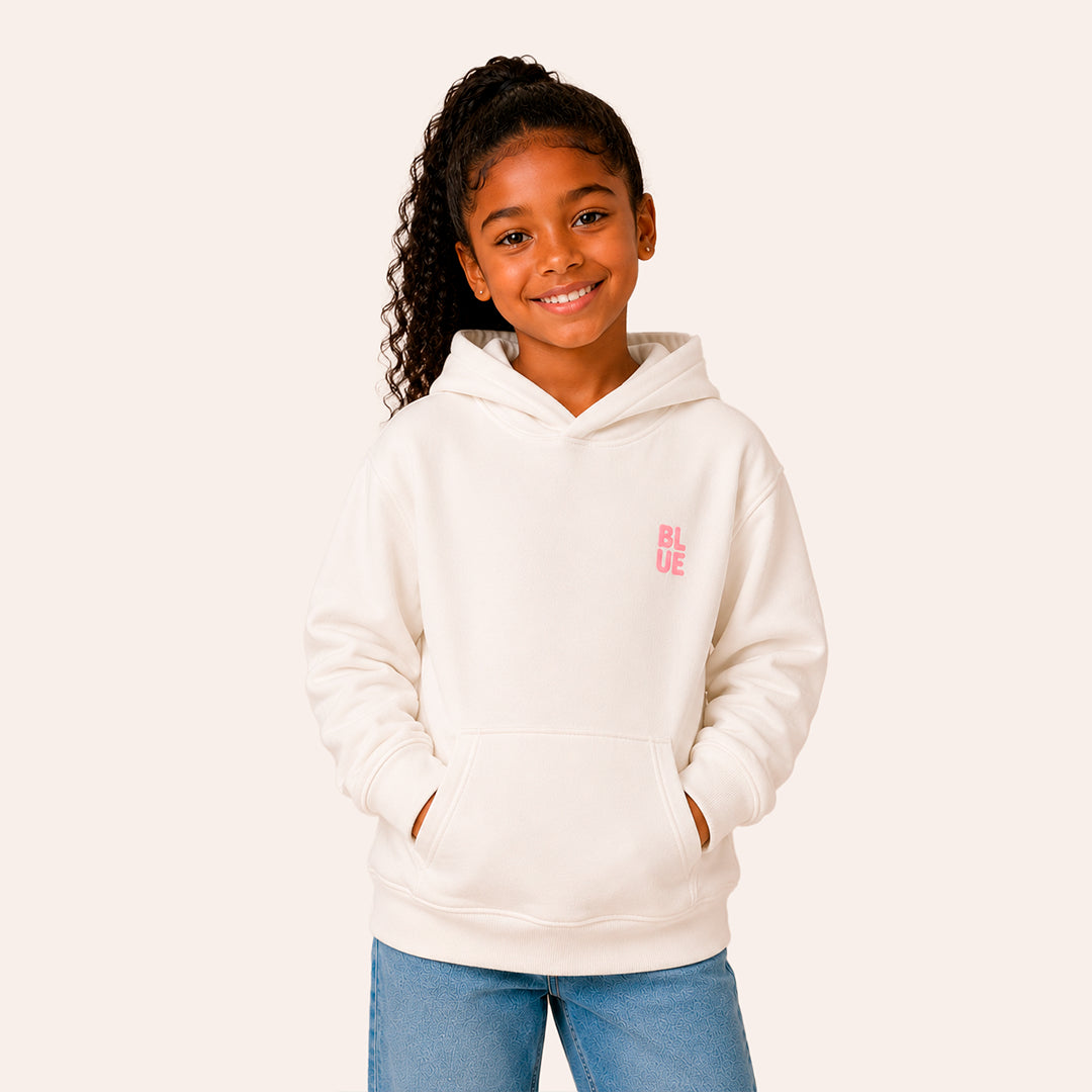 Moletom Clássico - Off White e Rosa