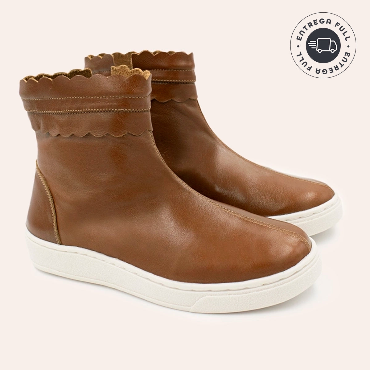 Bota Junior Feminina Bruna - Capuccino