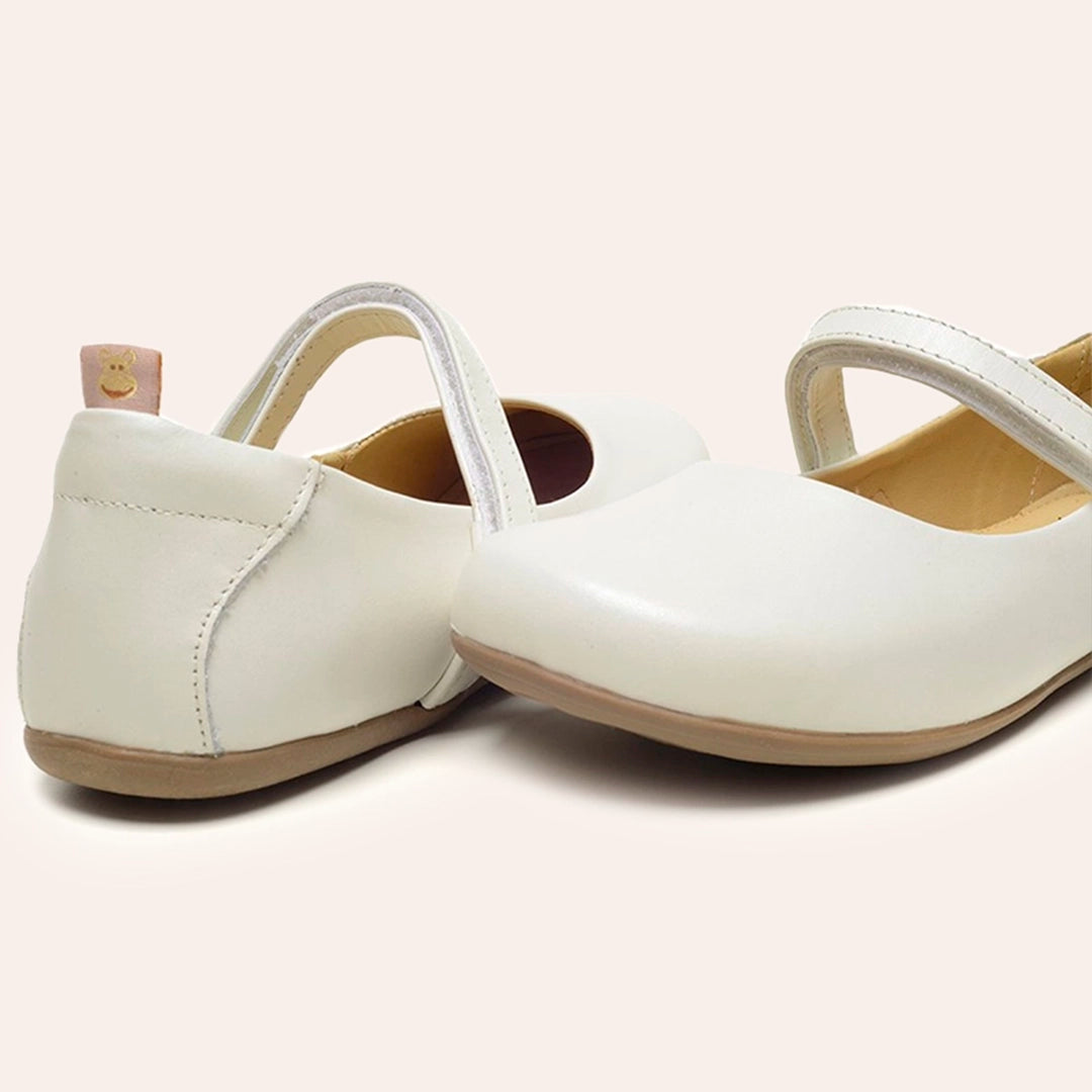Sapatilha Infantil Feminina Clara - Perolado Branco