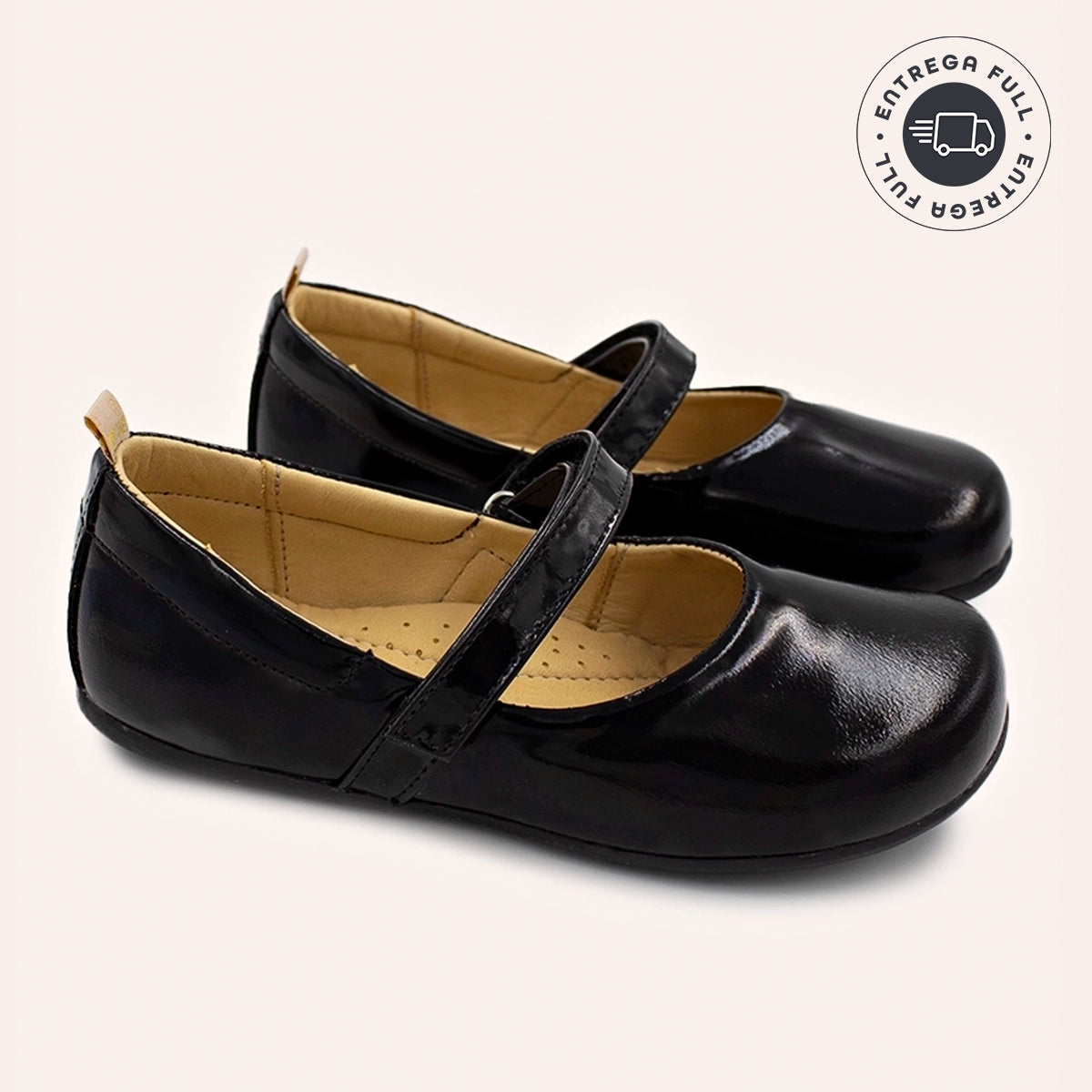 Clara Baby Verniz Preto