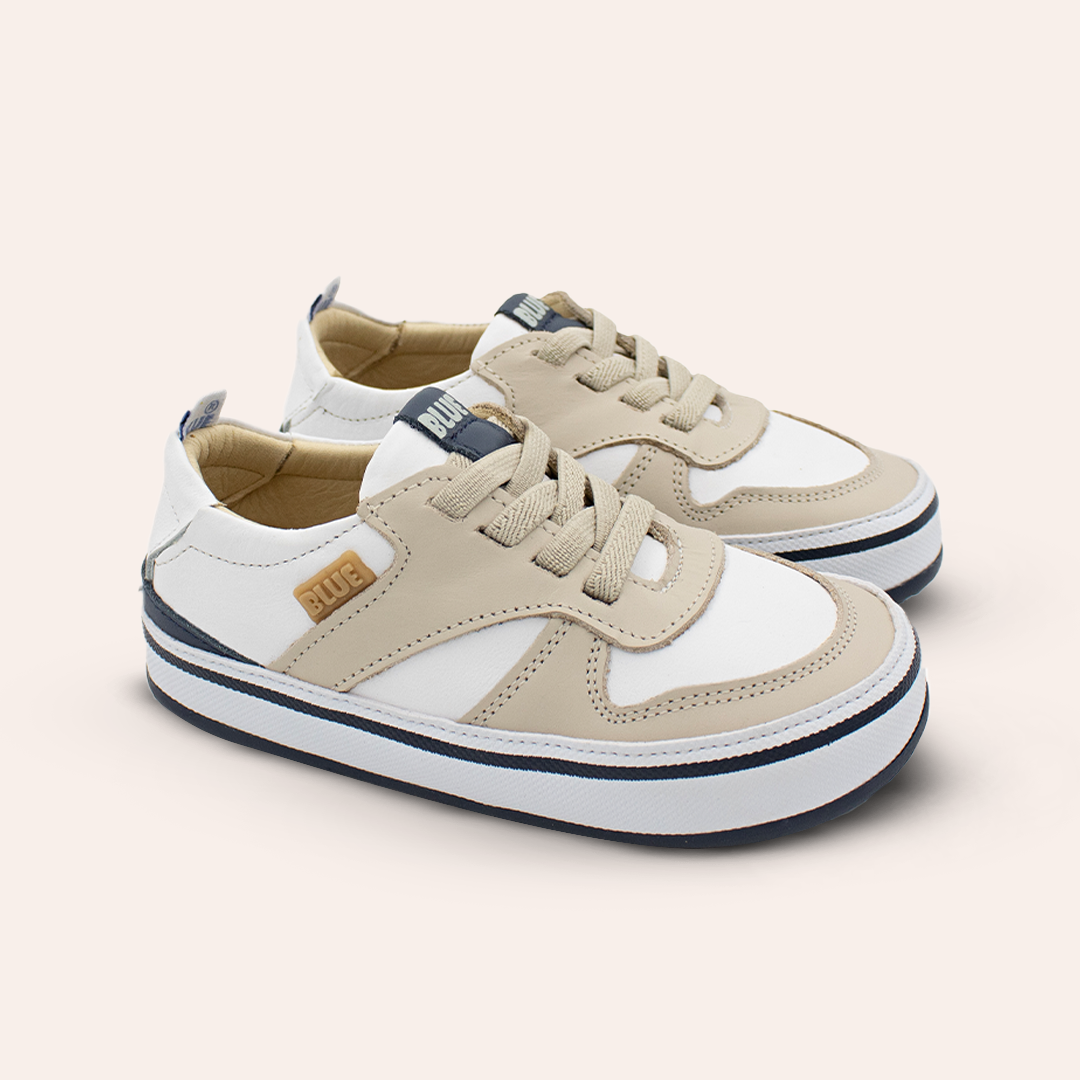 Tênis Infantil Eric - Off/Azul