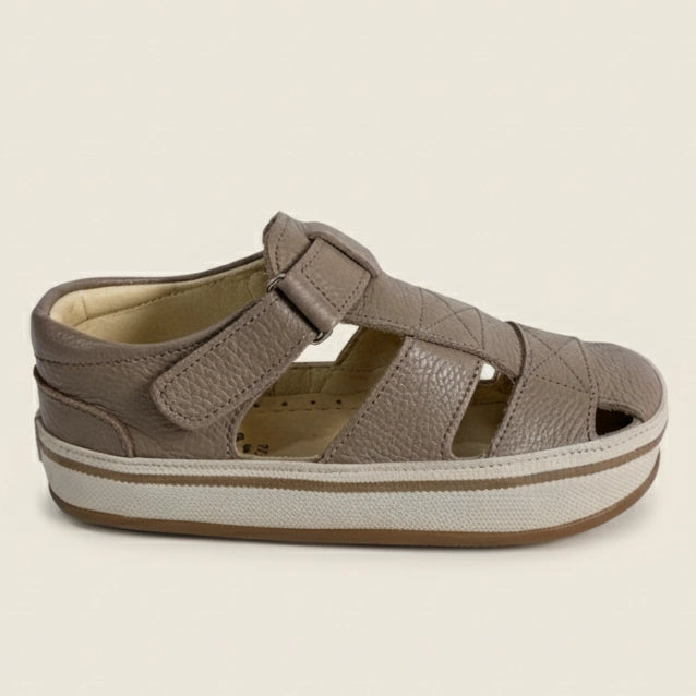 Sandália Infantil Masculina Caetano - Taupe