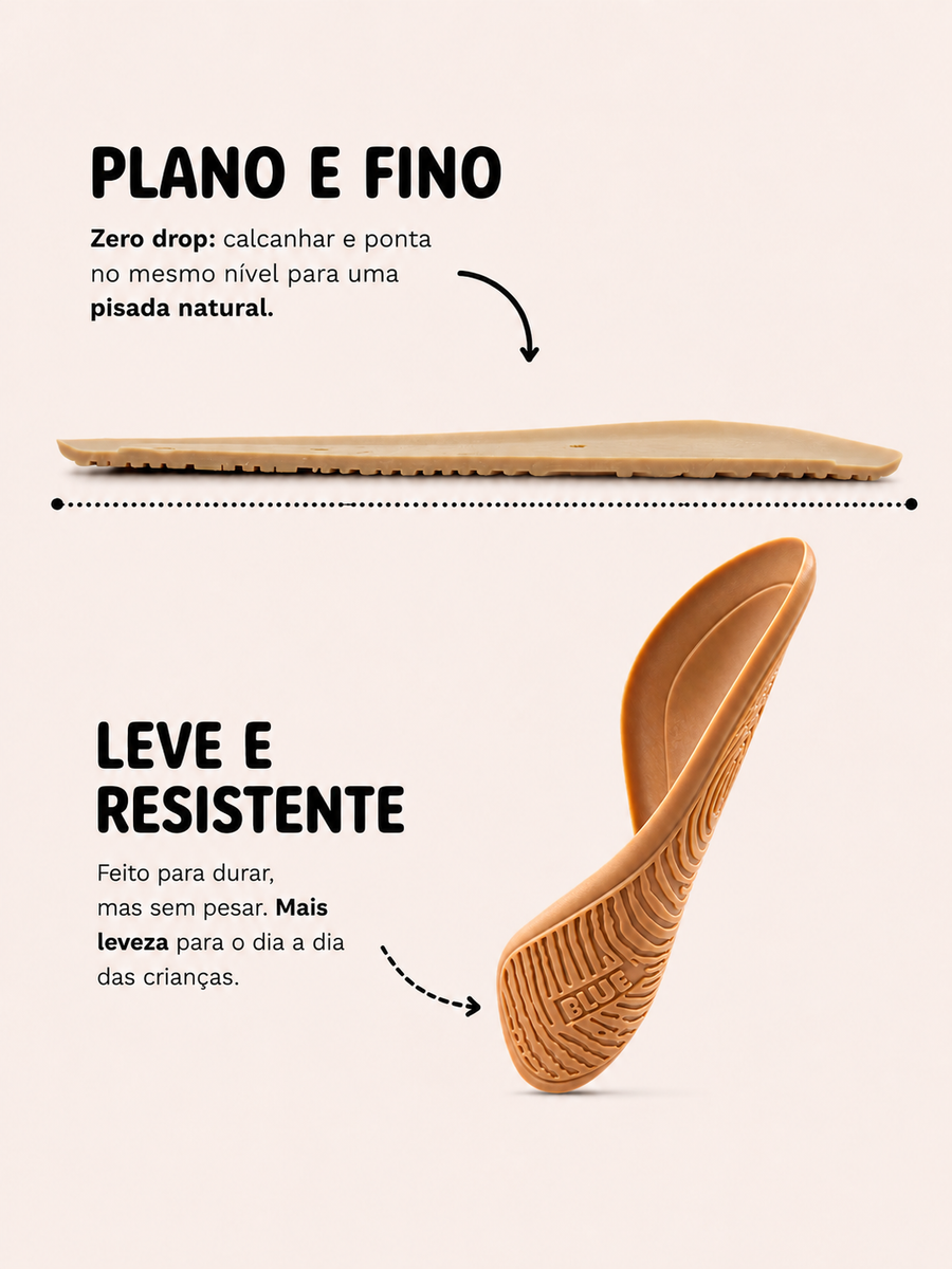 Biqueira larga do Yago - Cappuccino, com espa&ccedil;o para os dedos