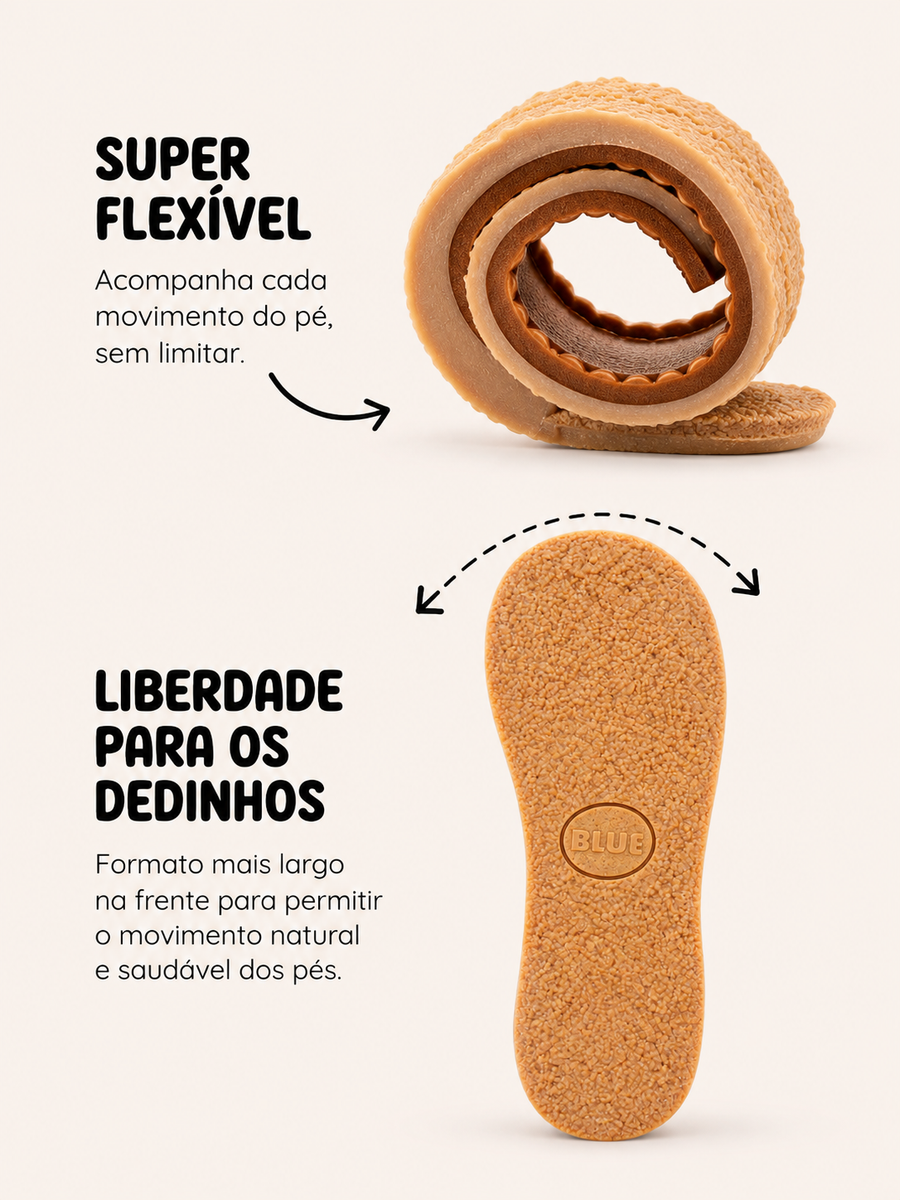 Solado fino e flex&iacute;vel do Cora - Nude