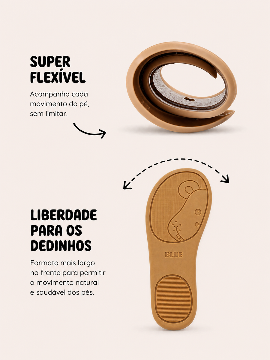 Solado fino e flex&iacute;vel do Florense Baby - Cotton Pérola